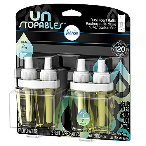 Febreze Unstopables OdorFighting PLUG Air Freshener, Fresh, (2) .87 fl