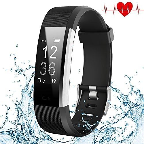 Kybeco Fitness Tracker, Elegant Waterproof Heart Rate Monitor Activity Tracker Wearable Wristband Wireless Step Counter Smart Bracelet Watch for Android and iOS Smartphones