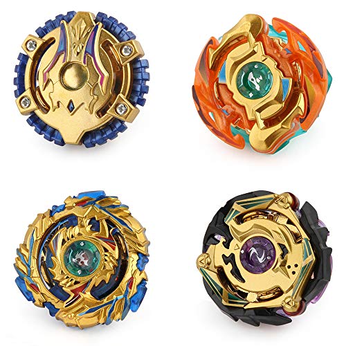 Battling Tops Battle Burst Tops Bey Battling Gyro , x4 High Performance Tops Metal Fusion Attack Set with Launcher and Grip Starter Grip - Thumbnail 4