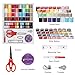 LIANTRAL Sewing Kit, Sewing Thread 100 Quantity Mixed Colors Sewing Supplies for Sewing Machine, Emergency and Travel