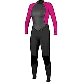 O'Neill Women's Reactor-2 3:2mm Back Zip Full Wetsuit, Lightweight Warmth and Flexibility for All Water Activities