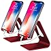 COOLOO Cell Phone Stand,【2 Pack】 Mobile Phone Anti-Skid Holder, Cradle, Dock Compatible Android Smartphone, Phone 11 Pro Xs Max Xr X 8 7 6 6s Plus 5s, Accessories Desk - Red…
