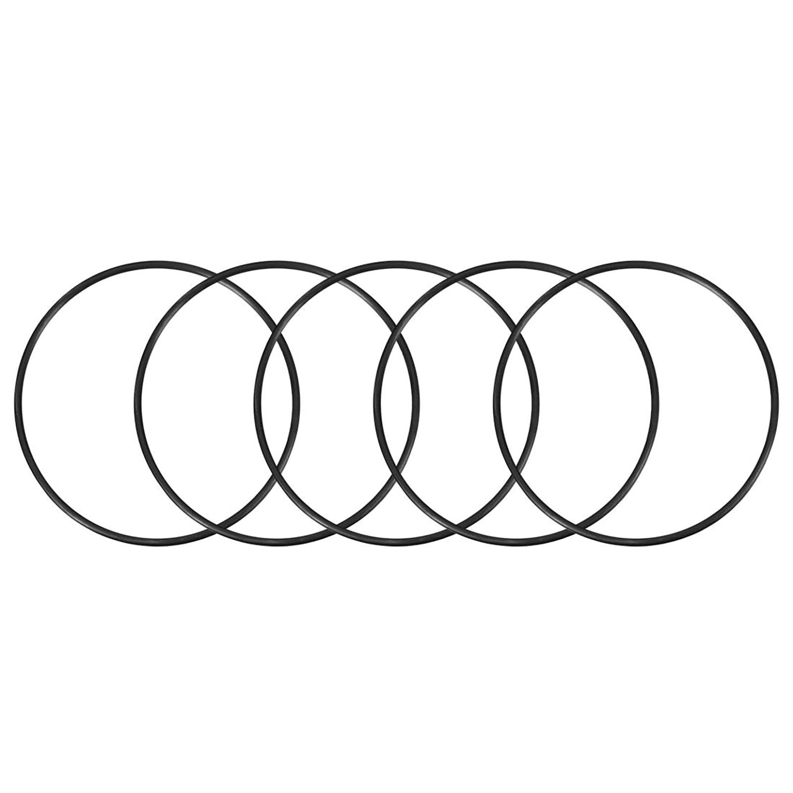 TA-VIGOR 5Pcs Nitrile Rubber O-Rings, 125mm OD 115mm ID 5mm Width Rubber Washers Spacer O-Rings Gasket kit, Metric Sealing Gasket for Hose, Faucet, Automotive, Plumbing