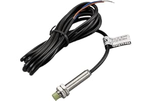 Heschen M8 Inductive Proximity Sensor Switch PR08-2DO Cylindrical Type Detector 2mm DC12-24V 2-Wire NO(Normally Open) CE