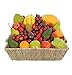 Set 2 Large Seagrass Baskets with Wooden Handles | Straw Woven Short Baskets for Fruits, Hand Towels, Snacks, CoffeeTable (Natural)