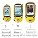 JOY COLORFUL Bicycle Bags Bicycle Front Tube Frame Cycling Packages 4.2,4.8,5.5 inches Touch Screen Mobile Phone Bags Professional Bicycle Accessories(Yellow, Medium)