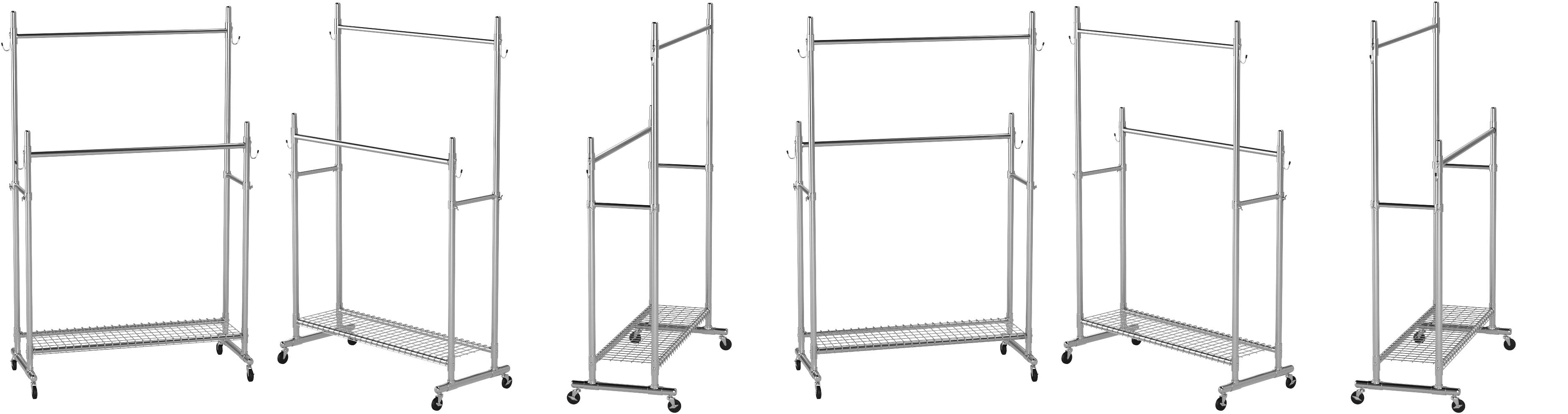 日本限定 Rek 4023 大竹産業 頑丈ハンガーラック 棚付き ダブル 幅1 Rek4023 日用品雑貨 文房具 手芸 生活雑貨 25