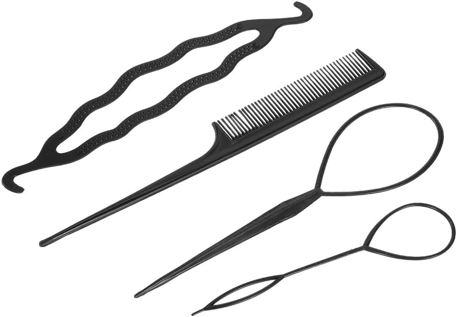 4Pcs Hair Twist Styling Clip Stick Pin Bun Braid Maker Hair Accessories Kit DIY Hair Style Tool