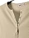 Doublju Womens Henley Button Sleeveless T-shirt