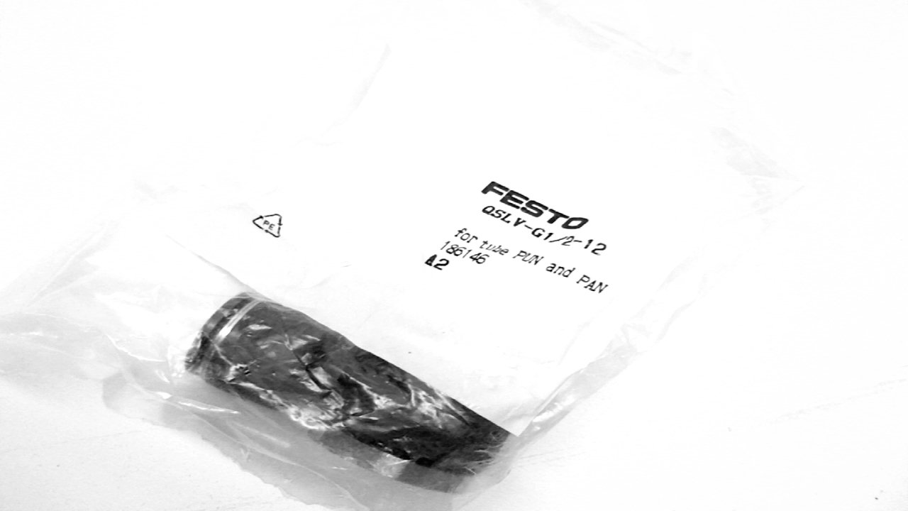 Festo 186156 Model QSLV-G1/2-12-I Push-In L-Fitting