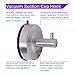 Airisoer Powerful Vacuum Suction Cup Hooks Anti Fall-Off Waterproof Reusable Stainless Steel Shower Hooks for Towel, Bath Robe, Coat, Loofah - Bathroom Kitchen 2-Pack