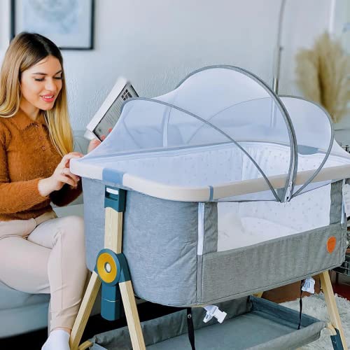 Maydolly Baby Bedside Sleeper, Portable Baby Crib Baby Bed with