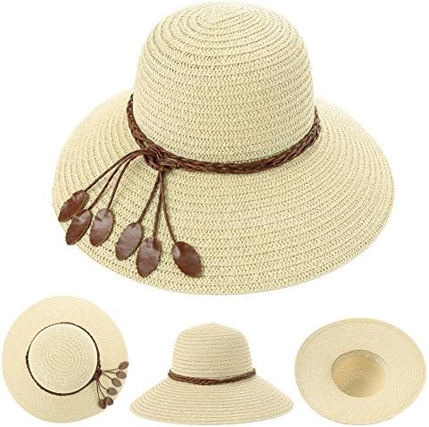 VIPASNAM-Summer Women Wide Brim Beach Straw Sun Hat Floppy Panama Bohemia Cap G4Y2