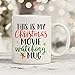 MyCozyCups Christmas Mugs - This Is My Christmas Movie Watching Mug - Funny Cute Jolly Festive 11oz Xmas Cup For Best Friend, Sister, Mom, Girlfriend, Santa Claus Lovers - Holidays Teacup