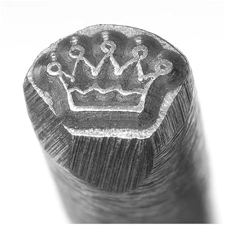 Eurotool Schlagstempel für Metall, Motiv 'Krone', 6 mm