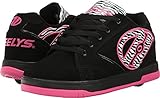 Heelys Girls' Propel 2.0 Sneaker, Black/Pink/Zebra, 6 M US Big Kid