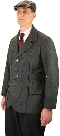 mens tweed peacoat
