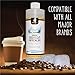 Pure Perk Coffee Machine Cleaner Combo Pack - Includes One Bottle (Two Full Cleanings) of Pure Perk Descaling Solution Plus Two Replacement Keurig Filters