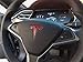 Edwin Group of Companies Steering Wheel Tesla Model S/Model X RED Tesla Logo Sticker Decal Vinyl Small Suitable for Any Car Model Tesla