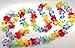 Bright Jumbo Flower Luau Party Lei Garlands (9 feet Each) Total of 27 Feet Luau Flower Garlands