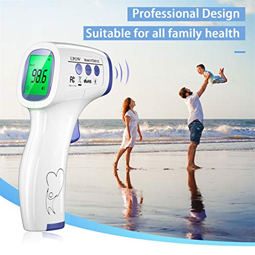 LPOW Thermometer for Adults, Non Contact Infrared Digital Thermometer