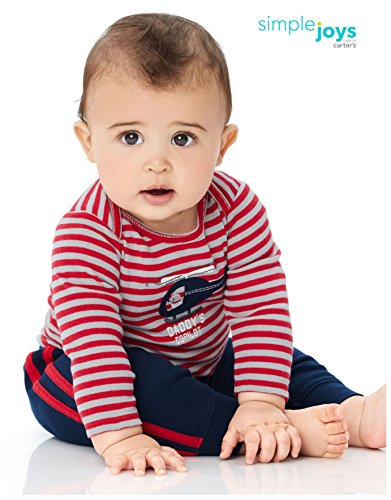 Simple Joys by Carter's Baby Boys 6-Piece Little Character Set, Red/Navy Bear, Preemie