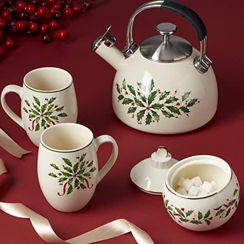 Lenox Holiday Tea Kettle, 2.90 LB, Red & Green Pricepulse