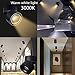 LED Indoor Ceiling Spotlight 360°Adjustable -Surface Mounted COB Lighting-10W LED Warm White Light 3000K/Cool White 6000K Ceiling Downlight -Aluminum Wall Lamp/Wall Swivel Lamp(Black,3000K Warm White)