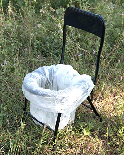 PLAYBERG Folding Portable Toilet Seat for Camping and Hiking with Back Rest