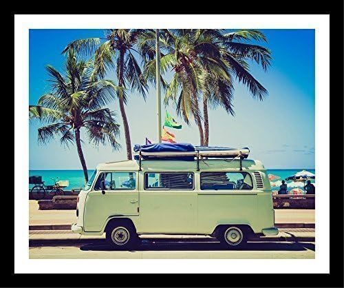 Volkswagon Bus at the Beach Print 8" x 10"