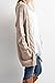 Imily Bela Women's Boho Long Sleeve Open Front Chunky Warm Cardigans Pointelle Pullover Sweater Blouses (Medium, Khaki)
