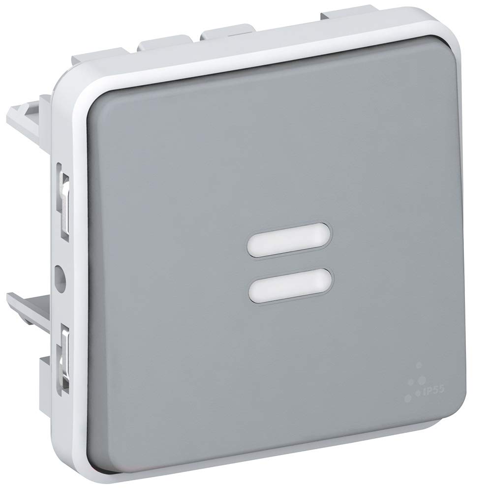 Legrand Mechanisms plexo-idrobox 069542 pl-comp E/S Puls Lum 1P 10 A Gr