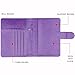 GDTK Leather Passport Holder Cover Case RFID Blocking Travel Wallet (Purple)