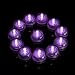 Submersible Led Lights, Somuns Underwater Purple Vases Tea Lights Battery Operated for Wedding Christmas Party Club Decor Centerpieces 12 Pieces