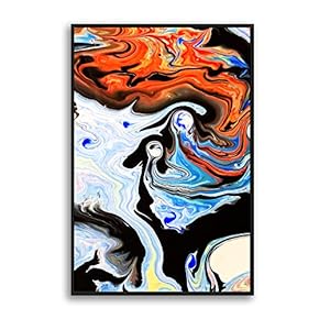 Framed Canvas Wall Art Clouds and Colors Canvas Prints Home Artwork Decoration for Living Room,Bedroom - 16x24 inches