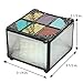 J Devlin Box 815 Stained Glass Jewelry Trinket Keepsake Box Blue Purple Green Amber