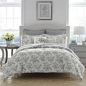Amazon.com: Laura Ashley Annalise Floral Comforter Set