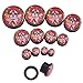 PiercingJ Mens Womens 4 Pairs Punk Acrylic Screw Tunnels Ear Expander Stretcher Piercing Gauge 6G - 15/16