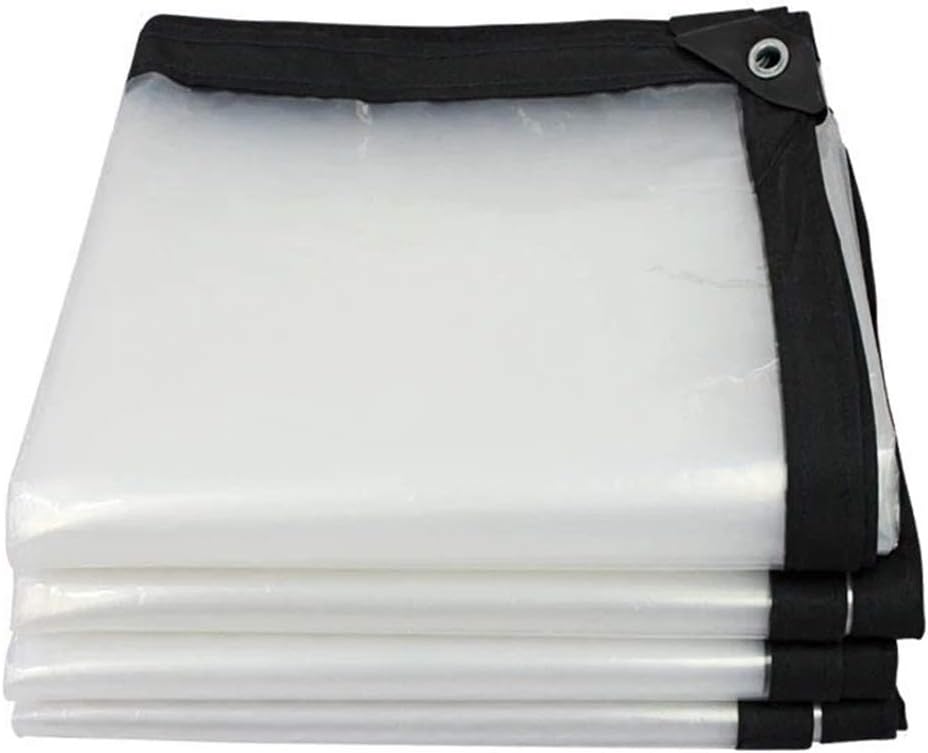 QUNA Transparent Tarps Cover Heavy Duty - PE Tarp Thicken Tarpolins Covers Rainproof Sunscreen Tarpaulin Pool Cover,4x10m/12x30ft