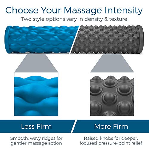 image for Teeter Massage Foam Roller Bundle - Textured for Deep Tissue Muscle Re