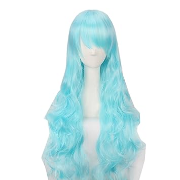 Skyblue Yesui Women S Heat Resistant 32 80cm Long Curly Hair
