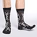Good Luck Sock Men's Dancing Halloween Skeleton Socks, Adult, Shoe Size 7-12