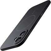JETech Magnetic Slim Case for iPhone 17, Black | Compatible with MagSafe, Camera Lens Protection, Ultra-Thin Matte Finish, Lightweight Design, Minimalist Style
