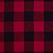Amazon Brand – Stone & Beam Rustic Buffalo Check Flannel Bed Sheet Set, Queen, Red and Black