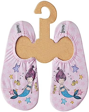 Children's Beach Shoes Non-Slip Ballet Shoes Swimming Shoes Holiday Swimming Shoes Yoga Pool Mermaid and Starfish for Girls in Pink, Various Sizes