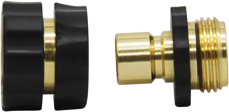 Twinkle Star 3/4 Inch Garden Hose Fitting Quick Connector Male and Female Set, 4 Set : Garden & Outdoor
