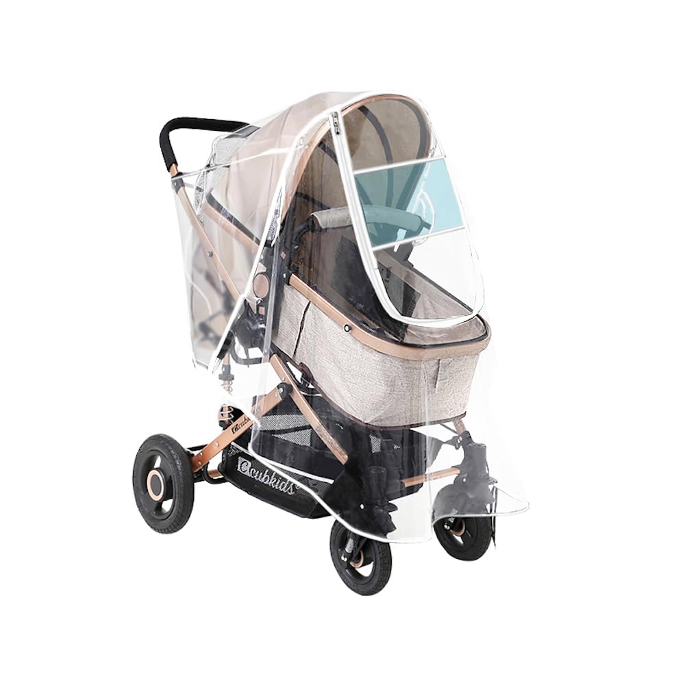 Photo 1 of Stroller Rain Cover, Universal Stroller Accessory, Waterproof, Windproof, Protect from Sun Dust Snow, Baby Stroller Weather Shield for Travel