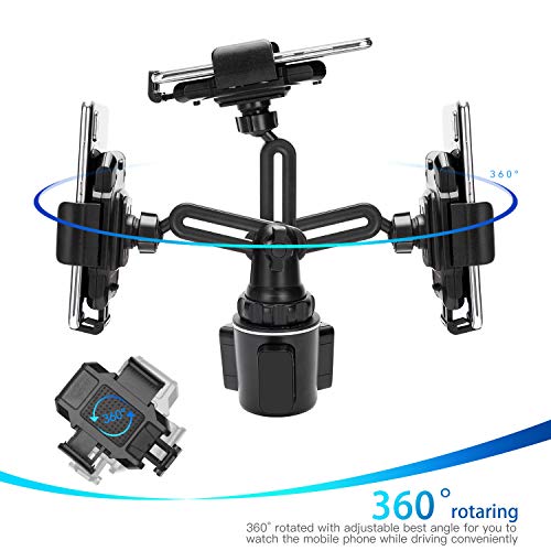 image for LEXSO Car Cup Holder Phone Mount,Cup Holder Cradle Car Mount for Cell 