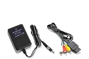 WICAREYO AC Power Adapter Power Supply with AV cable Compatible for NES SNES Genesis1