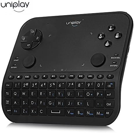 Mini Wireless Keyboard 2.4GHz Mini Keyboard Joyhero 6 in 1 Gamepad with High-sensitive Touchpad Plug and Play Rechargable Li-ion Battery for Mobile phone PC Xbox 360 PS4 Android TV box smart TV